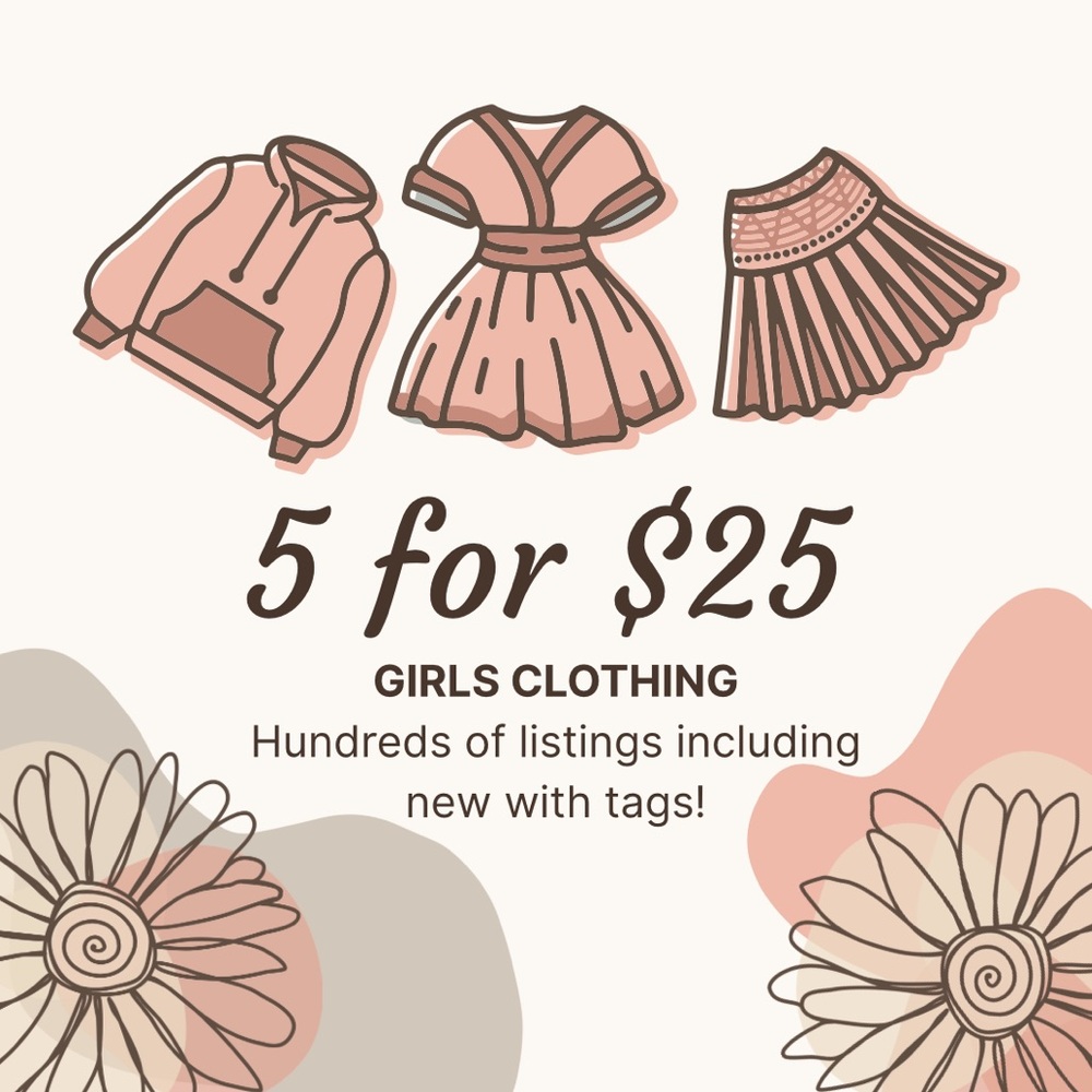 Girls Clothing Bundles - 5 for $25